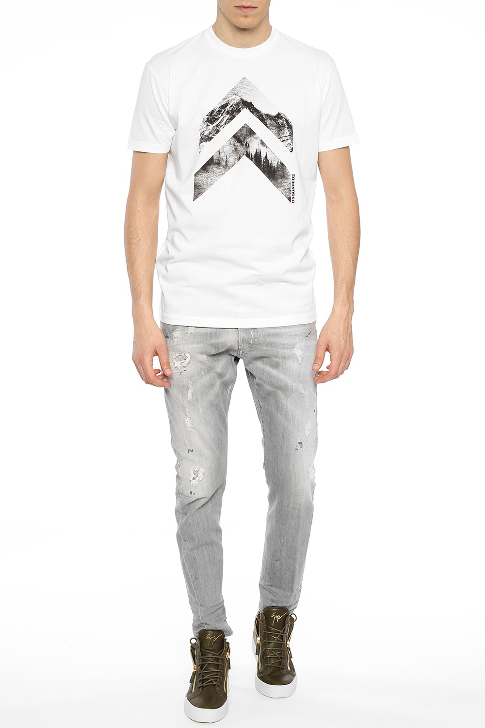 Grey 'Classic Kenny Twist Jean' jeans Dsquared2 - Vitkac Canada